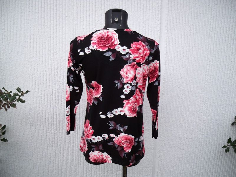 Blommig Topp Rosa Bonsai Ze-Ze