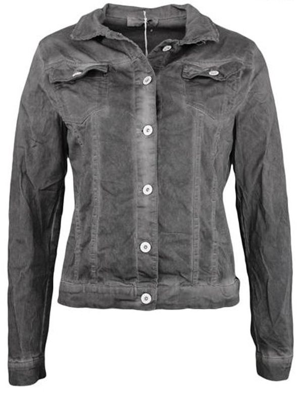 Svart Jeansjacka Crash Washed black