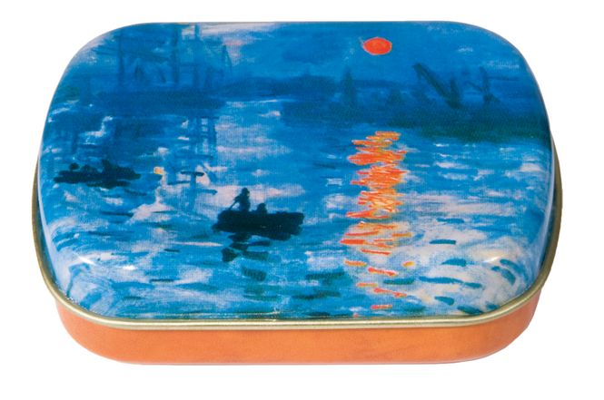 Huvudbild Art-box Liten metallask Monet Soluppgång