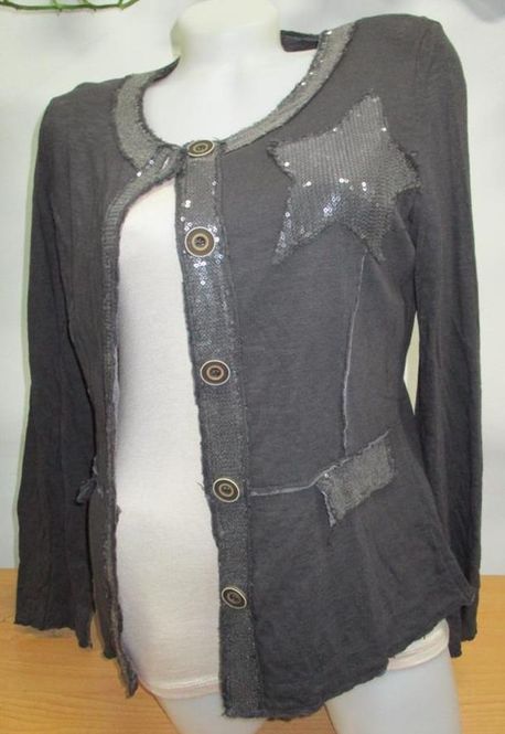 Huvudbild Grå jacka med paljetter