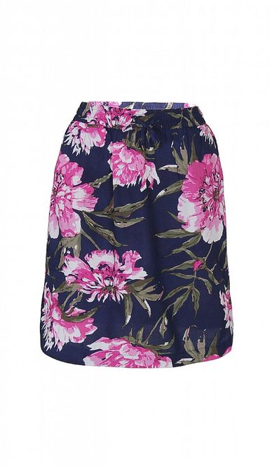 Huvudbild Mörkblå/rosa Blommig Kjol Cherri. Ze-Ze