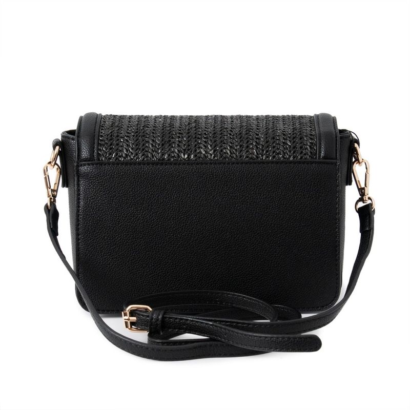 Svart liten axelremsväska clutch