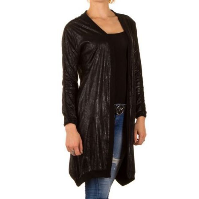 Huvudbild Cardigan Reptil. Svart