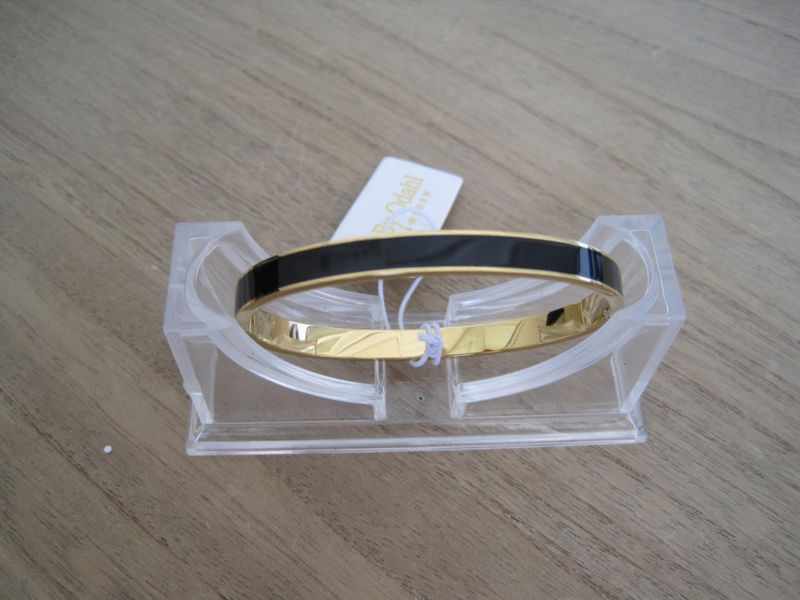 By Odahl Svart Stelt Stålarmband