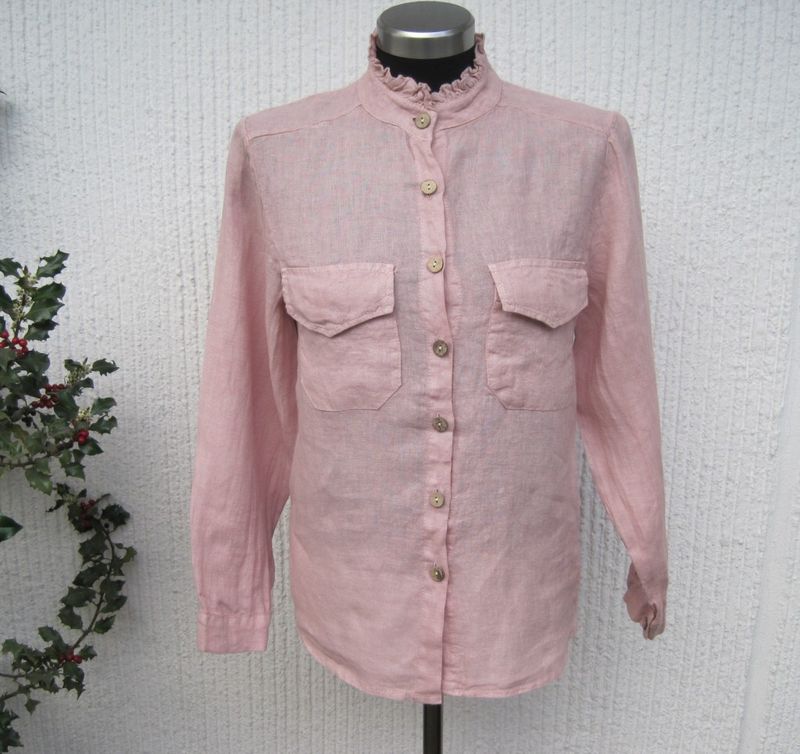 Gammelrosa Linneblus Lång Ärm Janne K