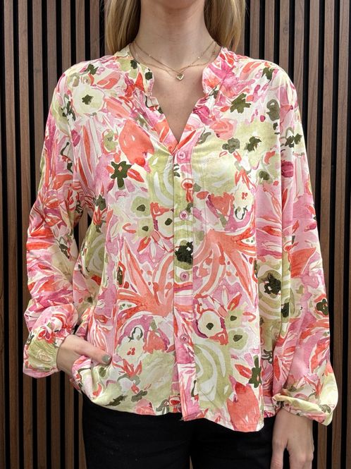 Huvudbild Gemini - Millan Blommig Blus Rosa