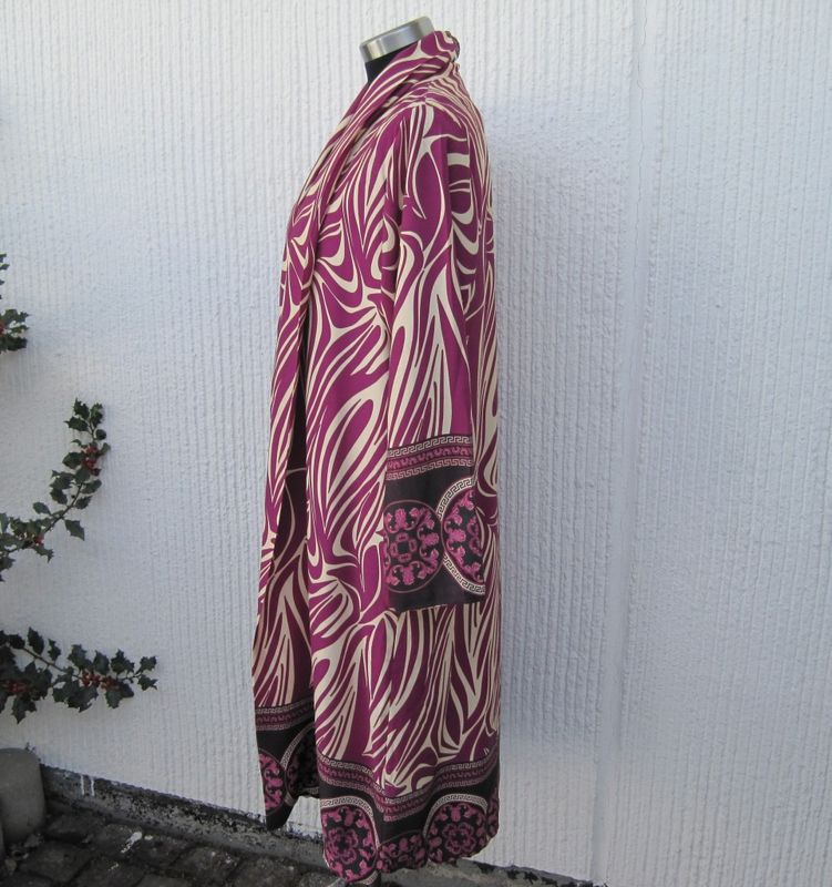 Mönstrad Kappa Kimono Lila Cremevit