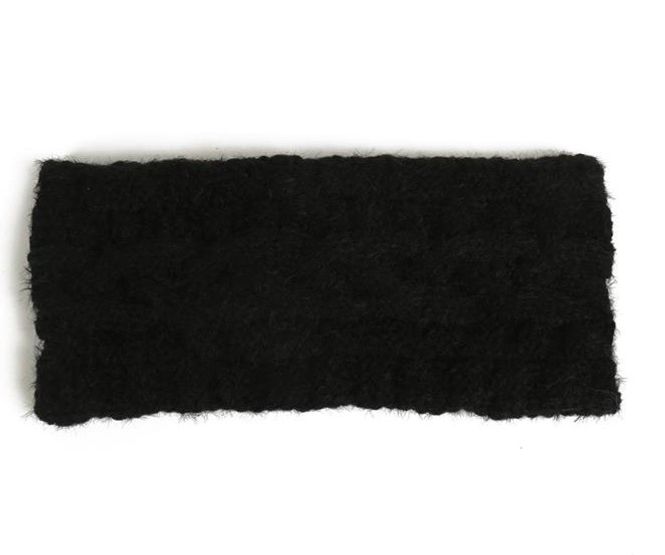 Huvudbild Svart Stickat Pannband