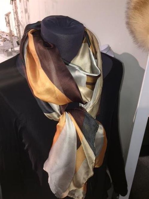 Huvudbild Baglady Silkesjal Brun Multi